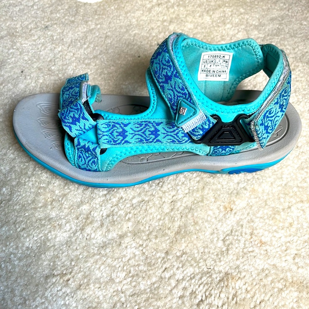 DREAM PAIRS Kids Adjustable Straps Sandals, Size-5